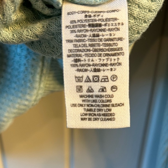 NWOT Free People color splash top in mint - Picture 10 of 11